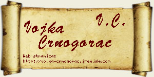 Vojka Crnogorac vizit kartica